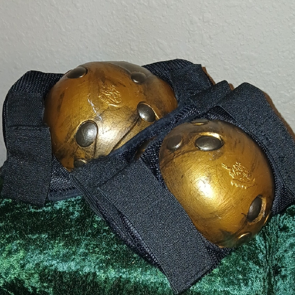Gold and Black COSPLAY Knee And Elbow Pads